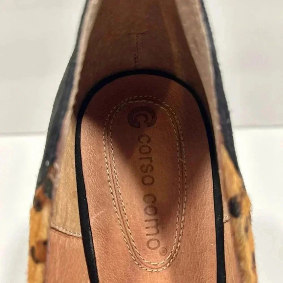 NEW!CorsocComo-Leopard cow hair, suede heel pumps size 8 - Picture 7 of 14